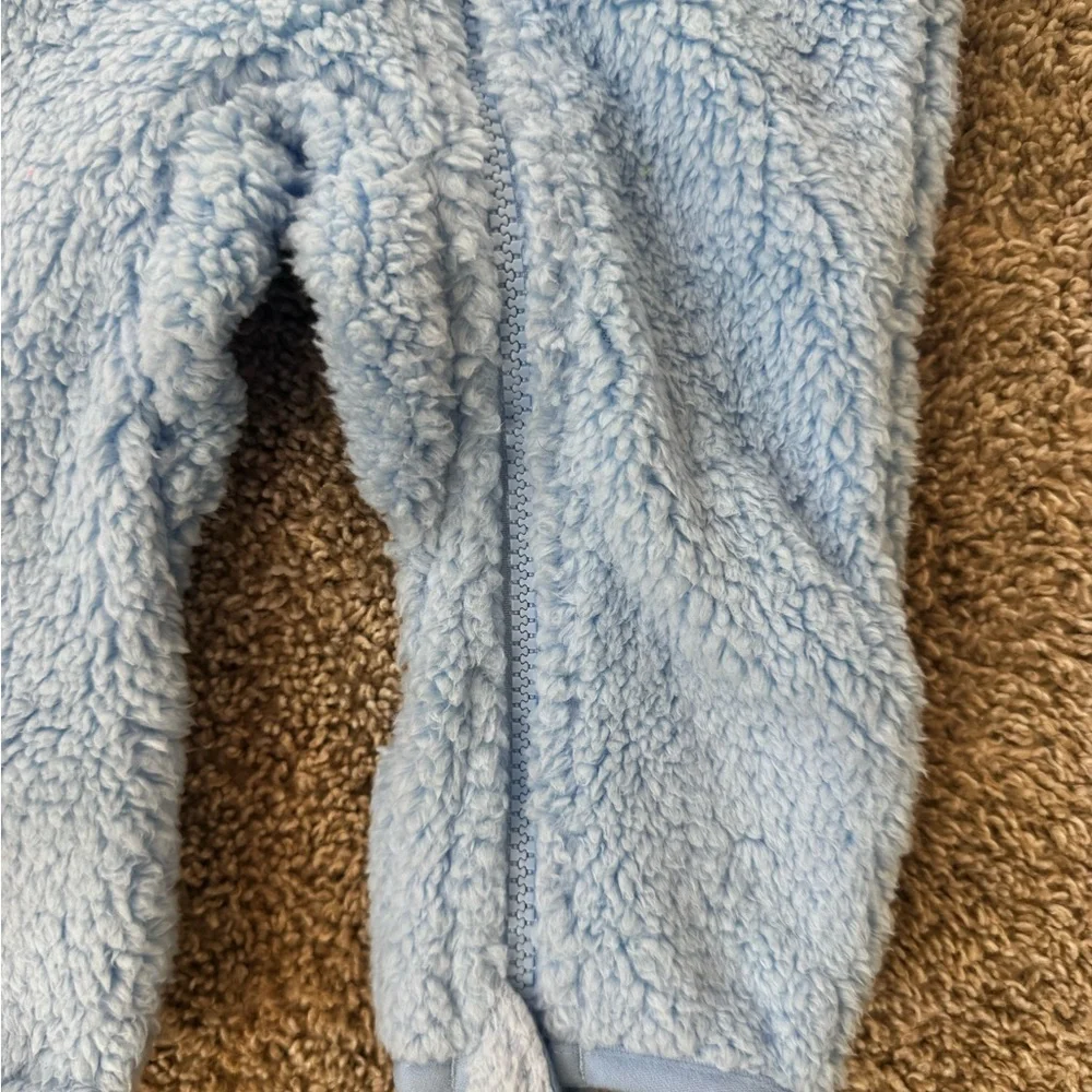 The North Face Baby Campshire One-Piece Cozy Blue Kids One Piece Size 3-6 months